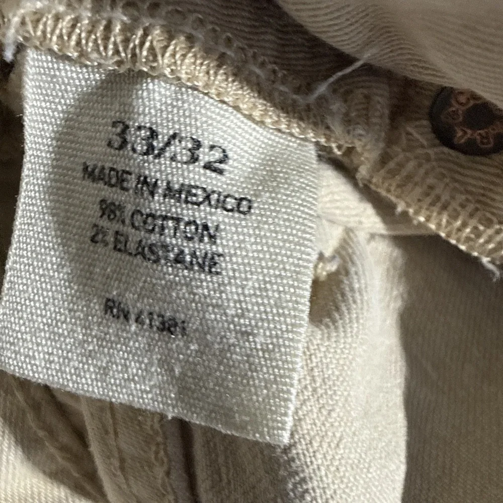 Polo Ralph Lauren Jeans Vintage Men's 33x32  Varick Slim Straight Tan Dungaree